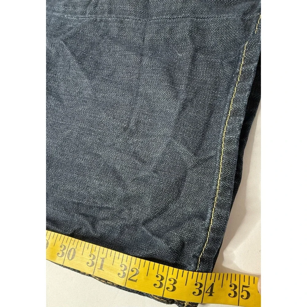 True Religion Jeans Mens Size 44x34 Geno SN Flap Slim‎ Blue Big & Tall Designer